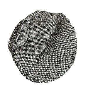 NEW Hanna Hats 100% Wool Tweed Newsboy Cap Gray • Donegal Ireland Small